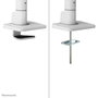 Neomounts DS70S-950WH1 - Support de bureau articulé VESA pour écran 17 à 49 pouces - Réglable en hauteur, inclinaison, rotation - Charge max 18 kg - Blanc