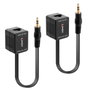 Lindy - Extendeur Audio Analogique 3.5mm - Extension Passive jusqu'à 500 m sur Câble Cat.6 - Boîtiers Compactes et Interchangeables