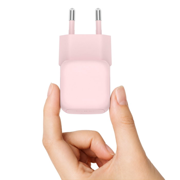 Belkin BoostCharge 30 W USB-C PD avec câble USB-C de 2 m, Rose