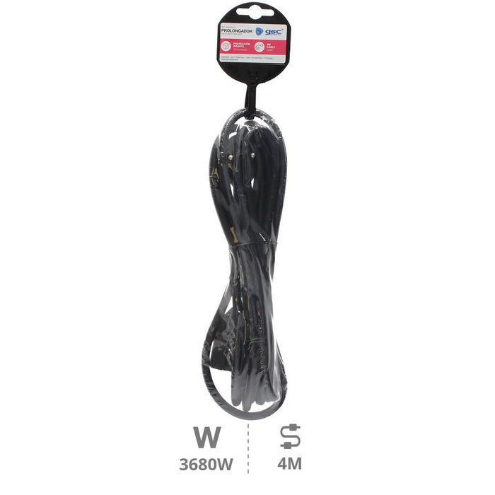 GSC Evolution Prolongateur 3x1.5mm 4M Noir GSC Evolution Prolongateur 3x1.5mm 4M Noir