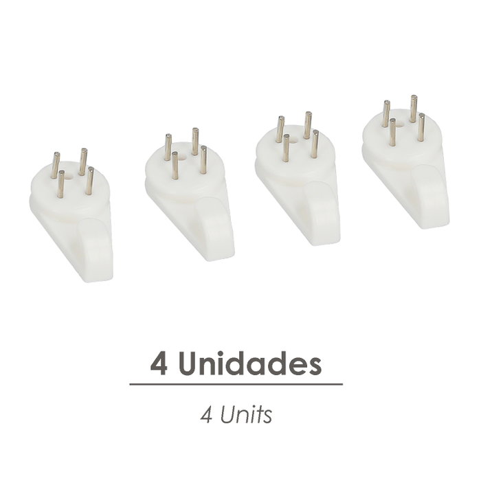 WOLFPACK LINEA PROFESIONAL Crochet à clouer 299E (blister de 4 unités) WOLFPACK LINEA PROFESIONAL Crochet à clouer 299E (blister de 4 unités)