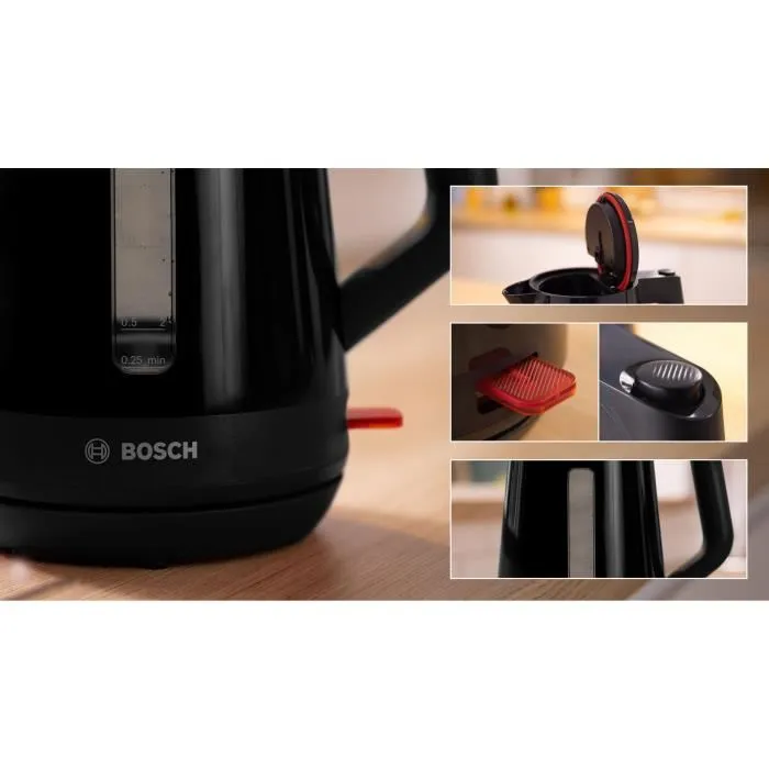 Bosch TWK1M123 MyMoment Bouilloire Noire 1,7L