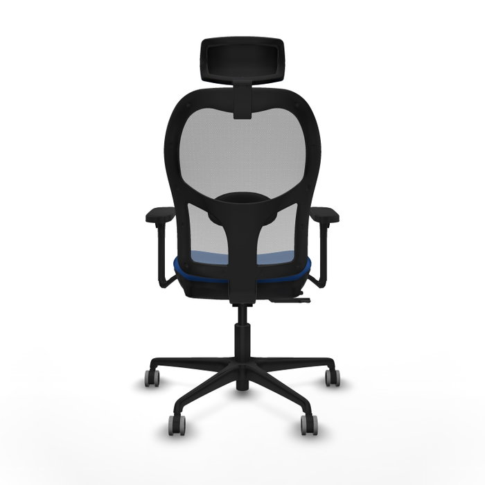 Piqueras y Crespo Chaise de Bureau Jorquera avec Appui-tête, Bleu et Gris
