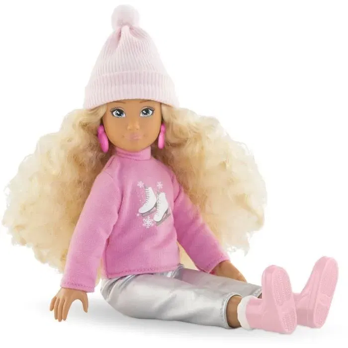 Corolle - Poupée mannequin Valentine à la Montagne - 28 cm - Avec 4 accessoires - Dès 4 ans - Cheveux blonds et parfum vanille
