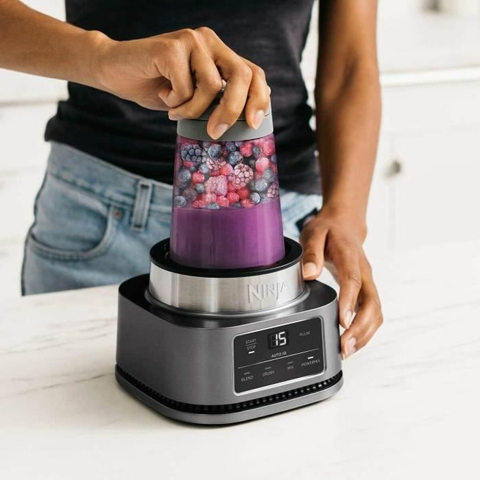 Ninja CB100EU Blender 2-en-1 1100 W Argenté et Noir