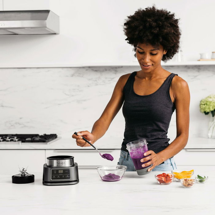 Ninja CB100EU Blender 2-en-1 1100 W Argenté et Noir