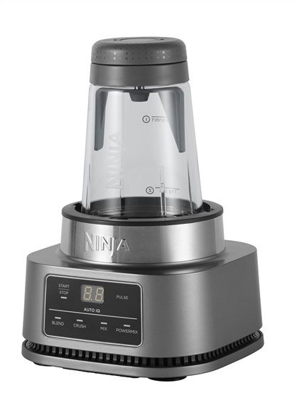 Ninja CB100EU Batidora de vaso 2 en 1 Power Nutri avec bol 400 ml et bol 700 ml, Smart Torque, Auto-iQ, 1100W - Noir