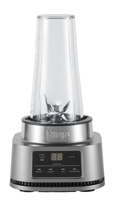 Ninja CB100EU Batidora de vaso 2 en 1 Power Nutri avec bol 400 ml et bol 700 ml, Smart Torque, Auto-iQ, 1100W - Noir