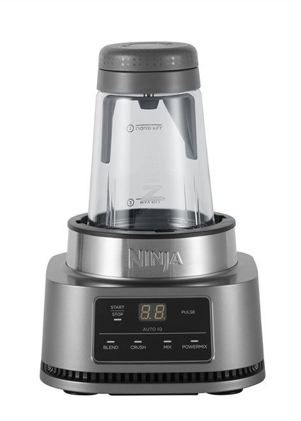 Ninja CB100EU Batidora de vaso 2 en 1 Power Nutri avec bol 400 ml et bol 700 ml, Smart Torque, Auto-iQ, 1100W - Noir