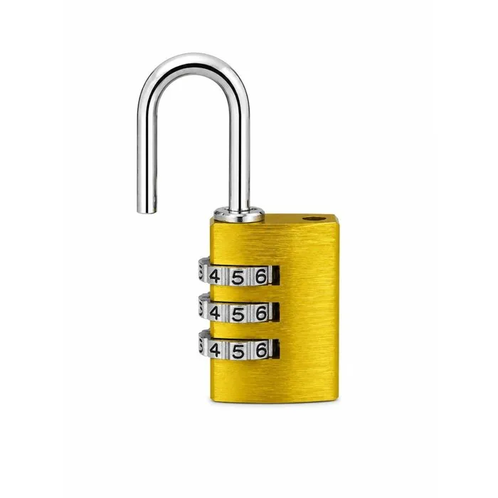 Abus Cadenas à combinaison 145/20 Aluminium jaune