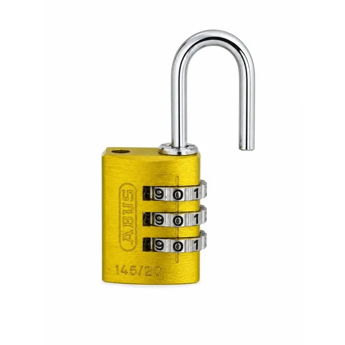 Abus Cadenas à combinaison 145/20 Aluminium jaune