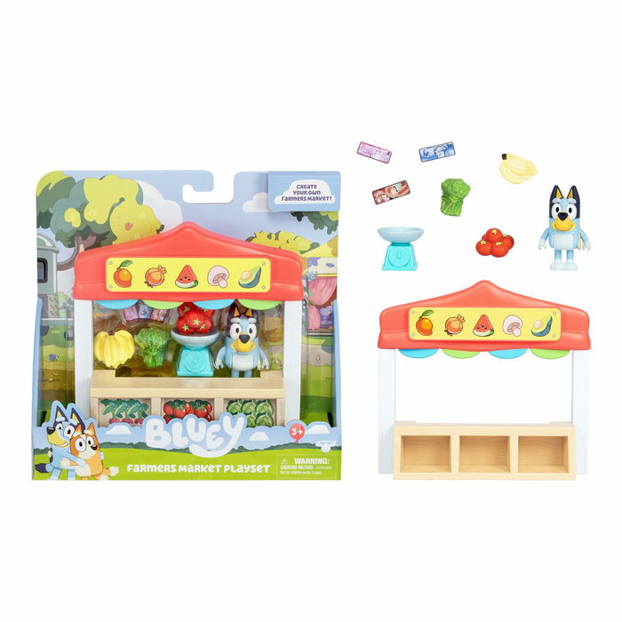 MOOSE Set de jeu Marché de fruits et légumes Bluey MOOSE Set de jeu Marché de fruits et légumes Bluey