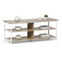 MobleKit Meuble d'Appoint Blanc Marron