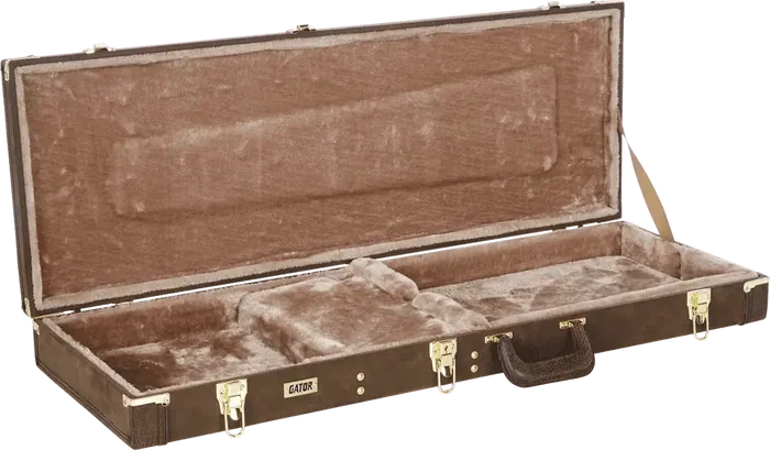 GATOR Étui pour Guitare Électrique Vintage Bois Marron GW Deluxe GATOR Étui pour Guitare Électrique Vintage Bois Marron GW Deluxe