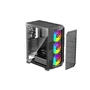 Xilence XG181 Breeze II - Boîtier PC Midi-Tour Gaming - Façade Maille Ondulée - 3 Ventilateurs ARGB + 1 PWM - Verre Trempé - Refroidissement Optimal