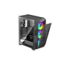 Xilence XG181 Breeze II - Boîtier PC Midi-Tour Gaming - Façade Maille Ondulée - 3 Ventilateurs ARGB + 1 PWM - Verre Trempé - Refroidissement Optimal