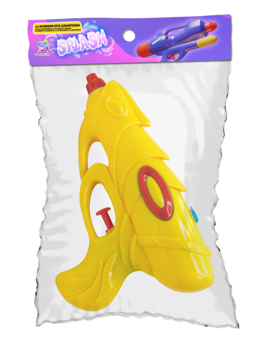 Marbueno 10132 Pistolet à eau en plastique pression couleurs assorties 17x11 cm pour jardin piscine et plage Marbueno 10132 Pistolet à eau en plastique pression couleurs assorties 17x11 cm pour jardin piscine et plage