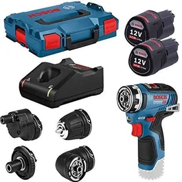 Bosch Professional Perceuse-visseuse sans fil 12V GSR 12V-35 FC avec 2 batteries 3.0Ah et coffret L-Boxx - 06019H3000
