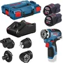 Bosch Professional Perceuse-visseuse sans fil 12V GSR 12V-35 FC avec 2 batteries 3.0Ah et coffret L-Boxx - 06019H3000