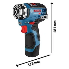 Bosch Professional Perceuse-visseuse sans fil 12V GSR 12V-35 FC avec 2 batteries 3.0Ah et coffret L-Boxx - 06019H3000