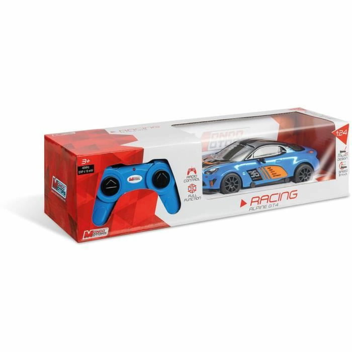 Mondo Motors Alpine A110 GT4 - Voiture télécommandée - Bleu Turquoise - Échelle 1:24