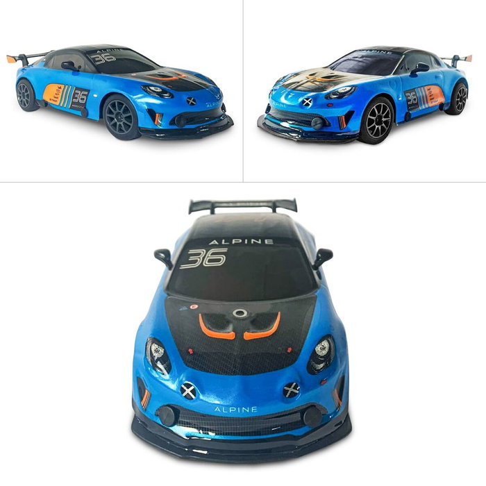 Mondo Motors Alpine A110 GT4 - Voiture télécommandée - Bleu Turquoise - Échelle 1:24