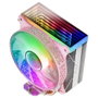 Mars Gaming MCPU-VR Disipateur CPU Double Miroir Infini ARGB 4 Heatpipes TDP 180W Ventilateur 12cm PWM Ultra-Silencieux - Rose
