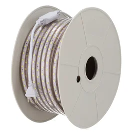 HO Tira de 60 LEDs/M 500W 42.000Lm SMD5050 220VAC IP65 - Rouleau de Bande LED 50m Haute Luminosité Imperméable pour Éclairage Intérieur et Extérieur