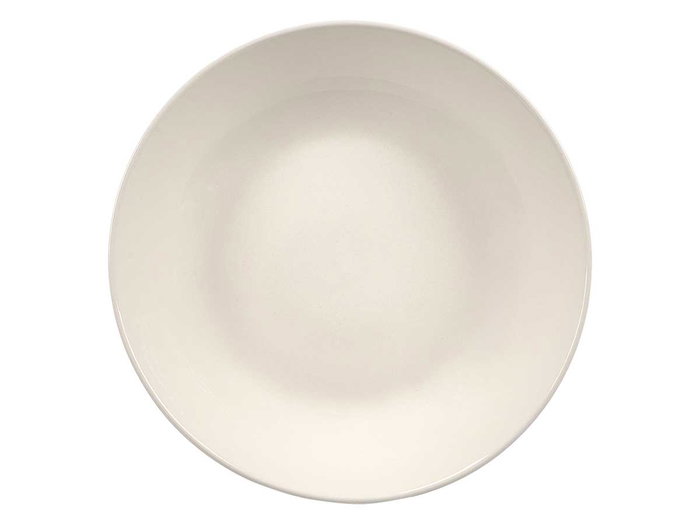 VESSIA Plat creux en porcelaine blanc 20,5 cm