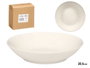 VESSIA Plat creux en porcelaine blanc 20,5 cm