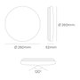 Edm Aplique LED circulaire de surface 12 W 3CCT 1160 lm ø26 x 6,2 cm