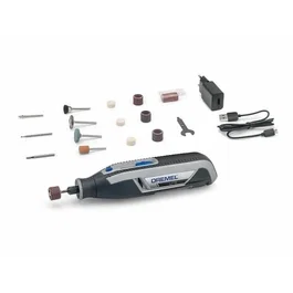 Dremel 7760/15 - Outil rotatif multifonction sans fil 3,6V F0137760JA - 15 accessoires - Recharge USB - 8000-25000 tr/min