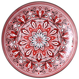 Home Deco Factory Assiette Jaipur Rouge 26 cm