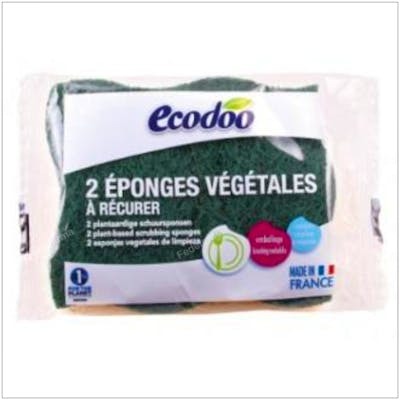 ECODOO Éponge Végétale Lot de 2 Lavable et Biodégradable pour Vaisselle ECODOO Éponge Végétale Lot de 2 Lavable et Biodégradable pour Vaisselle