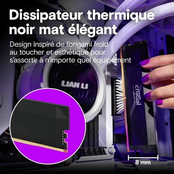 Mémoire RAM Crucial 32 GB DDR5 6400 MHz