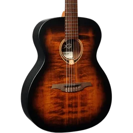 LAG Guitare Acoustique Nylon Auditorium Black & Brown