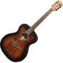 LAG Guitare Acoustique Nylon Auditorium Noir & Brun - Table Épicéa Massif, Finition Satinée