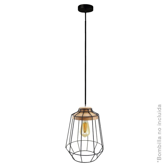 GSC Evolution Lampe suspendue type cage E27 Noir 1M GSC Evolution Lampe suspendue type cage E27 Noir 1M