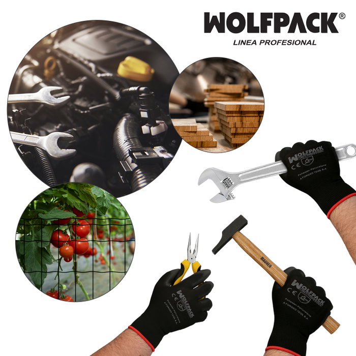 WOLFPACK LINEA PROFESIONAL Gant Wolfpack Seattle en polyuréthane Taille 10 de couleur grise