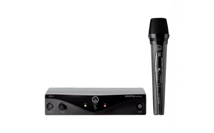 AKG Système sans fil UHF Vocal Band A avec microphone et récepteur AKG Système sans fil UHF Vocal Band A avec microphone et récepteur