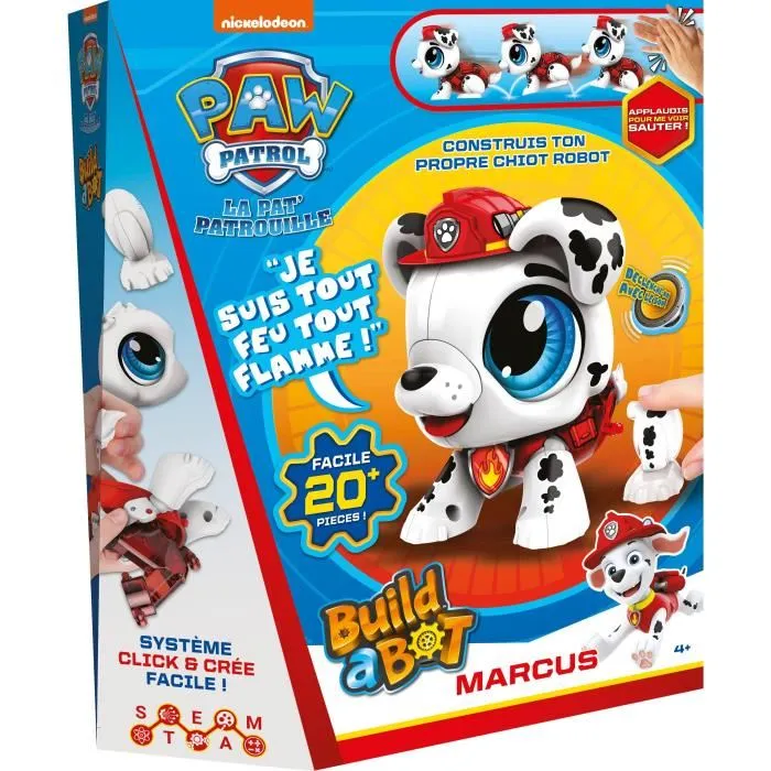 Goliath Robot Pat Patrouille Marcus Build A Bot Mixte 3 ans Fonctions Sonores et Motrices Goliath Robot Pat Patrouille Marcus Build A Bot Mixte 3 ans Fonctions Sonores et Motrices