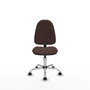 PIQUERAS Y CRESPO Chaise de bureau Algarra, similicuir marron foncé, sans accoudoirs