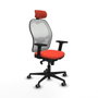 Piqueras y Crespo 2D036G2 Chaise de Bureau avec Appui-tête Orange Foncé