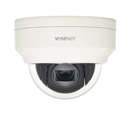 Hanwha XNP-6040H - Caméra dôme PTZ réseau 2 mégapixels 1080p avec zoom optique 4.3x, WDR 150dB, PoE, autotracking, détection audio, IP66 IK10