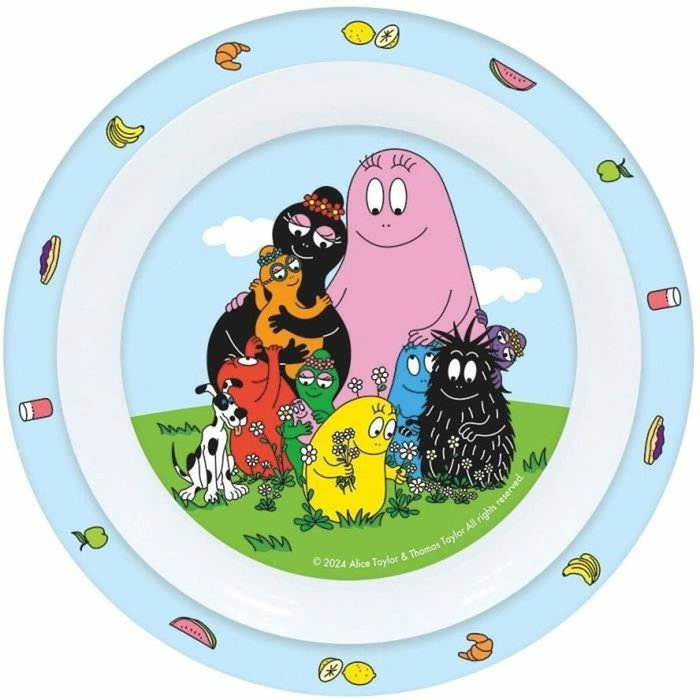 Fun House Lot vaisselle Barbapapa 6 pièces bleu Fun House Lot vaisselle Barbapapa 6 pièces bleu