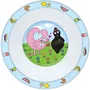 Fun House - Lot de vaisselle Barbapapa (Réf. BARBAPAPA) - 6 pièces : Assiettes 22 cm & 16 cm, couverts, verre, gourde et boîte goûter - Adapté lave-vaisselle et micro-ondes