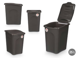 Stefanplast Pongotodo Primavera 25L Antracite 28x40x36 cm Plastique (Set de 6)