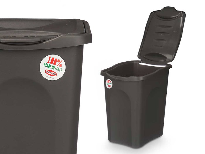 Stefanplast Pongotodo Primavera 25L Antracite 28x40x36 cm Plastique (Set de 6)