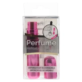 Pressit Étui d'atomiseur rechargeable Hot Pink Rose vif
