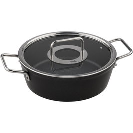 Fissler Adamant CA 24cm Casserole avec couvercle en verre